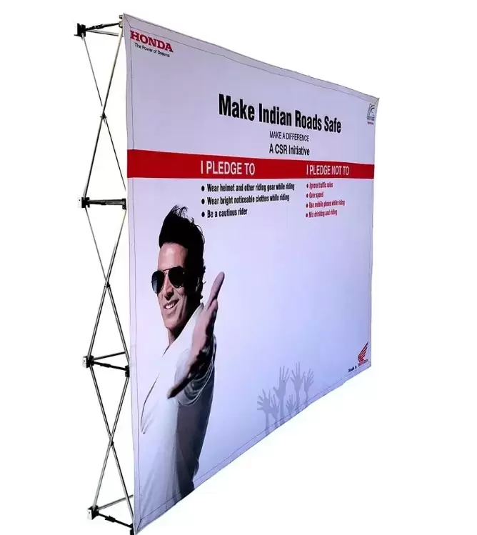 Foldable Backdrop with metalic stand