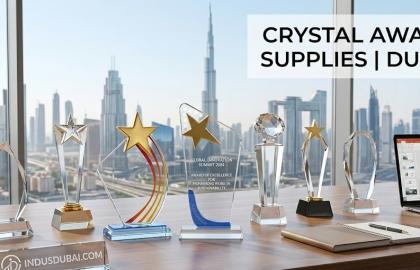 Luxury Crystal Awards, Shields & Plaques in Dubai – Premium Awarding Materials by Indus Advertising