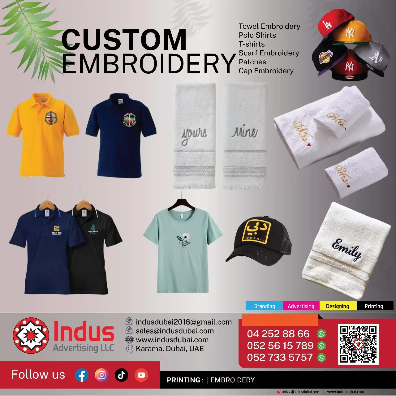 custom embroidery dubai