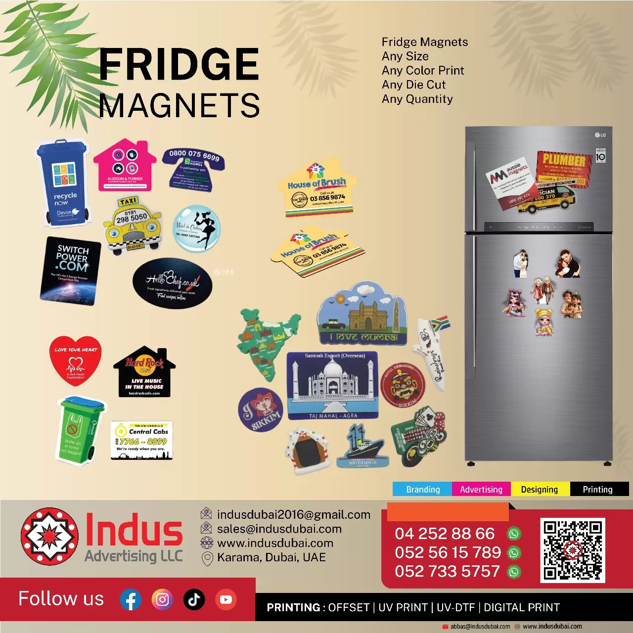 Fridge magnet printing