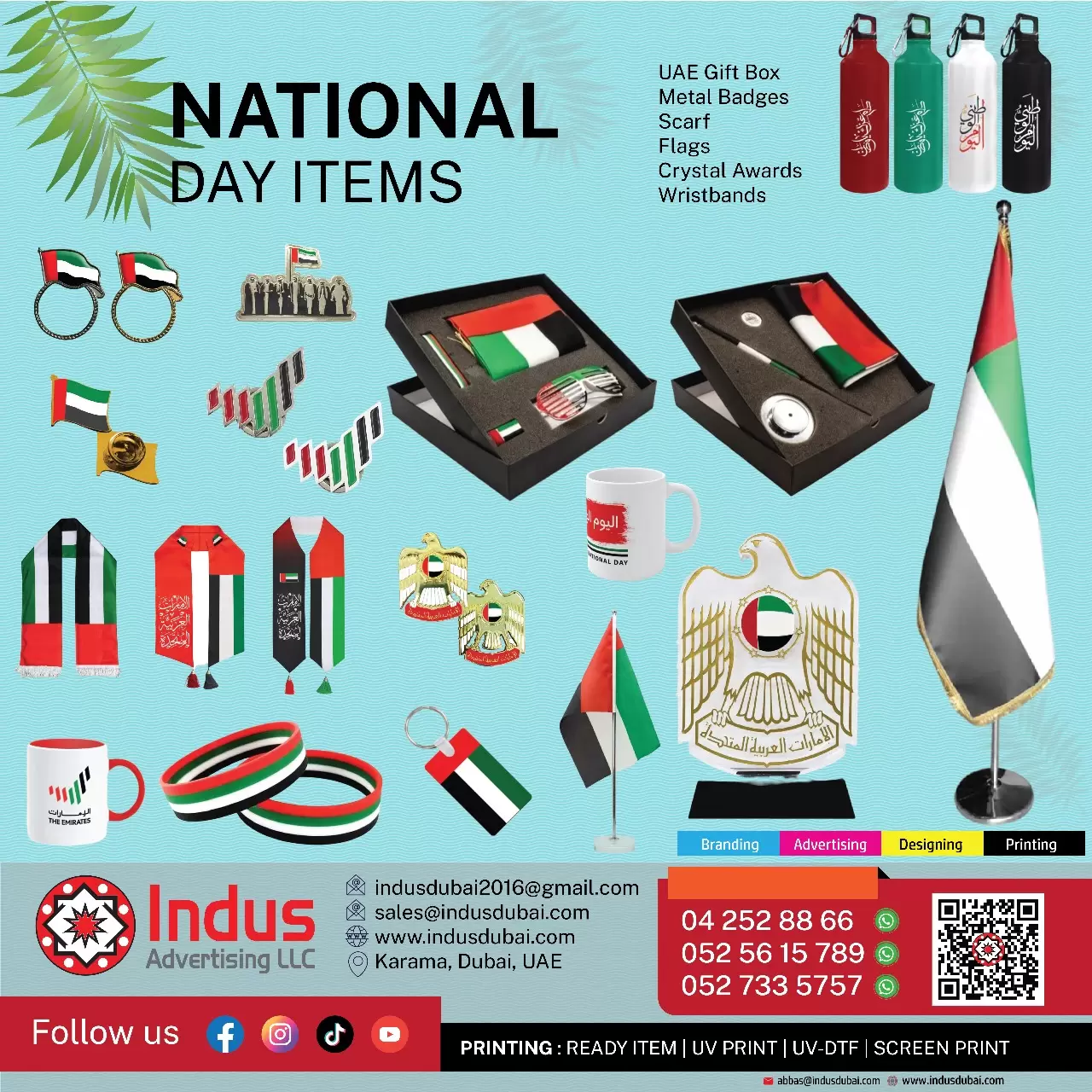 National day items for Dubai UAE