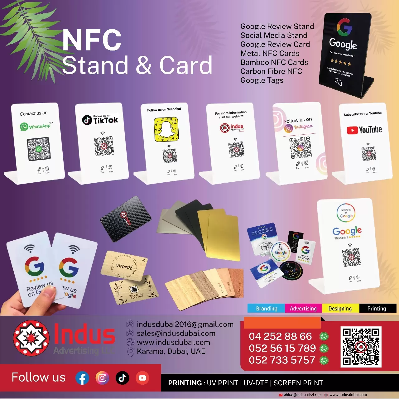 NFC cards & stands