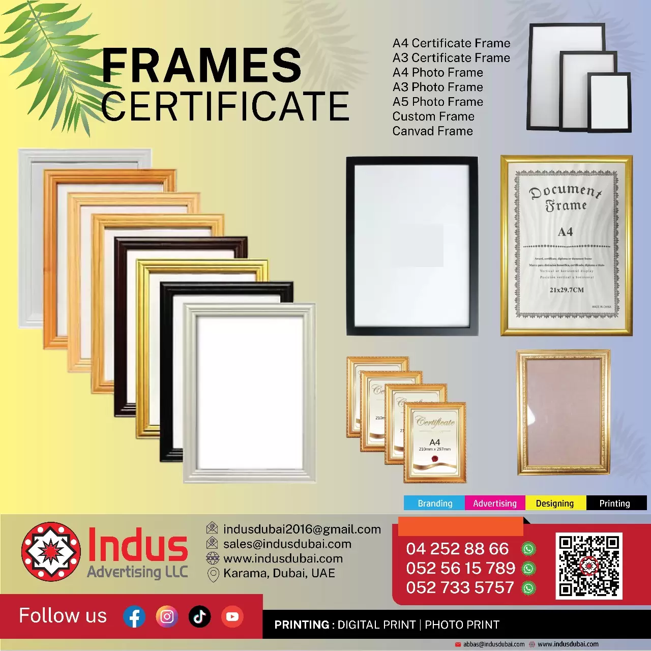 Photo Frames certificate frames