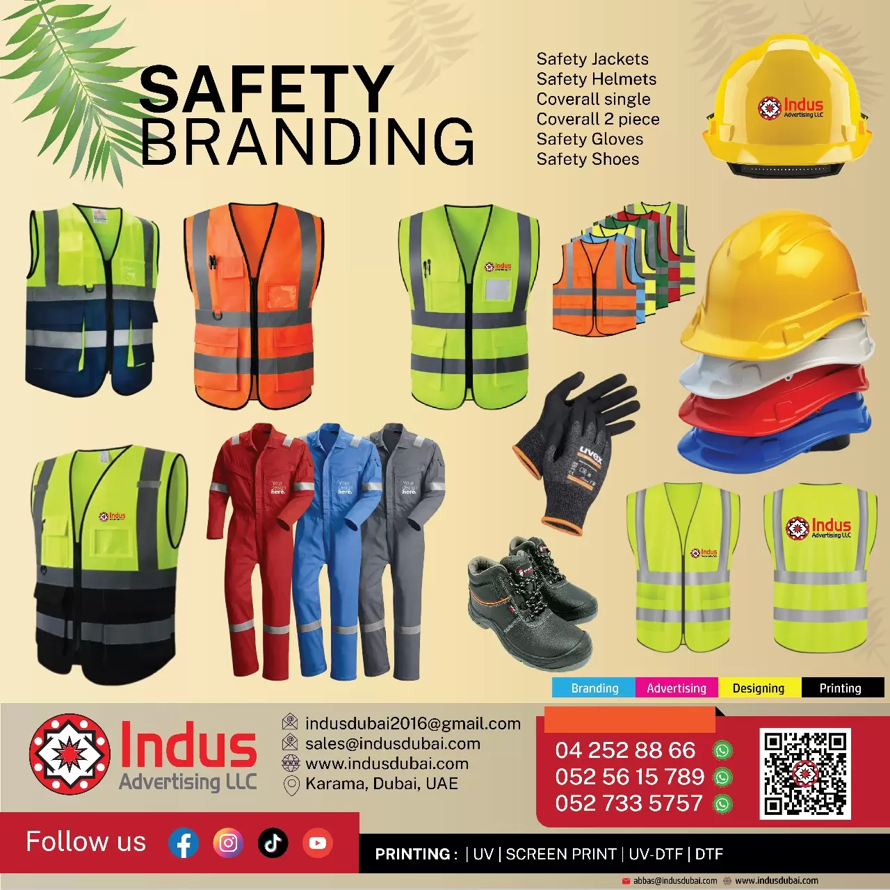 Safety items printing