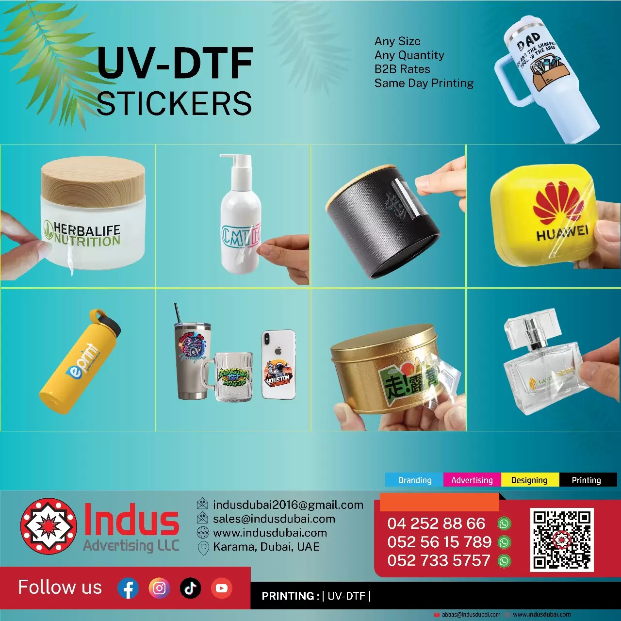 UVDTF Stickers printing