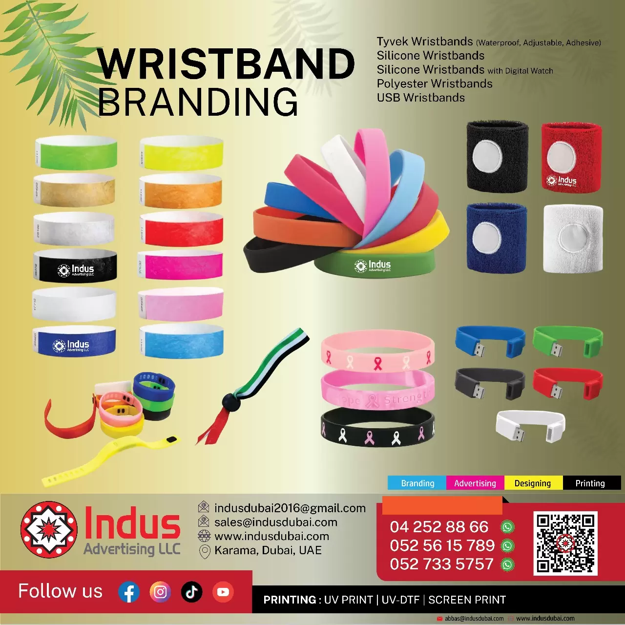 Wristband printing dubai