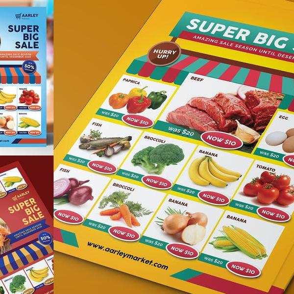 Super Market Brochure printing
