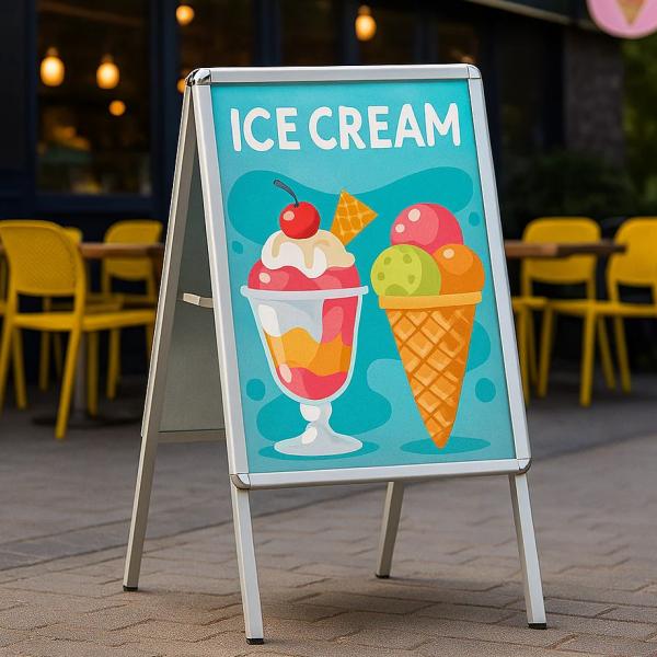 Light A Board Size A2 Poster