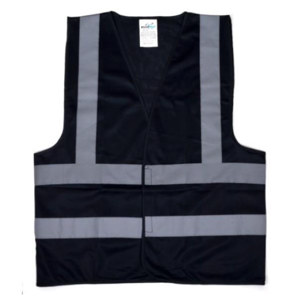 White Black Safety Jacket Print