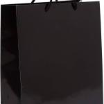 Black Readymade Paper Bag with custom Screen Print