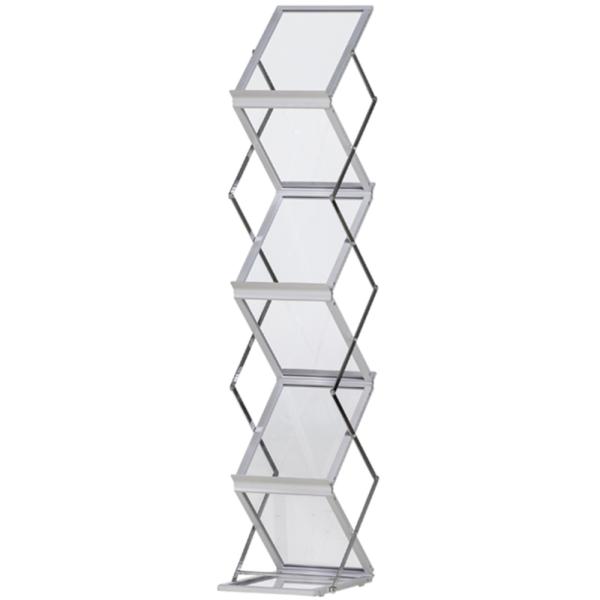 Brochure Holder Clear Zig Zag Stand - A4 size