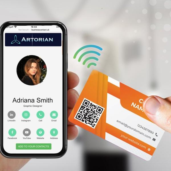 PVC Tap & Save Smart Business Card