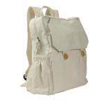 Natural Cotton Backpack with Zipper Closure