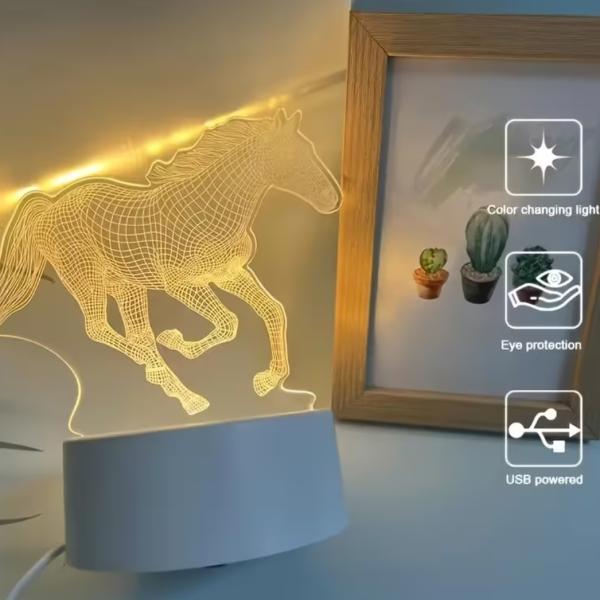3D Visualization Horse Lamp