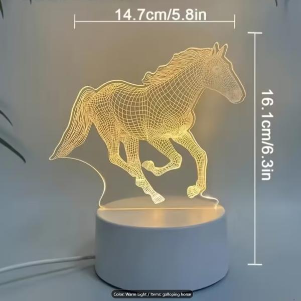 3D Visualization Horse Lamp