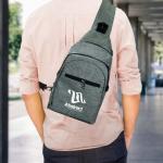 Triangular Sling Crossbody Bags with Headphone Hole