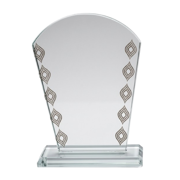 Arched Crystal Award Trophy