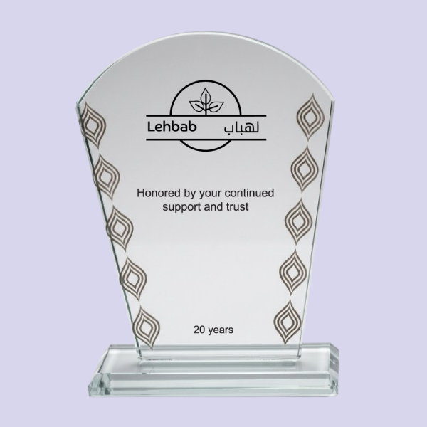Arched Crystal Award Trophy