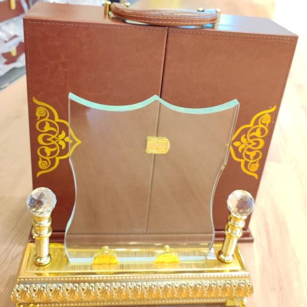 Royal Crystal Glass Award with Premium Leather Case