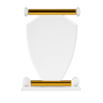 Pentagon Crystal Recognition Plaque