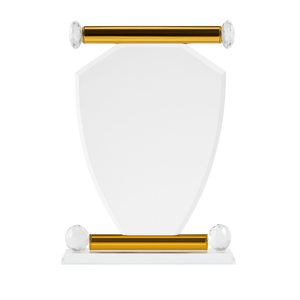 Pentagon Crystal Recognition Plaque