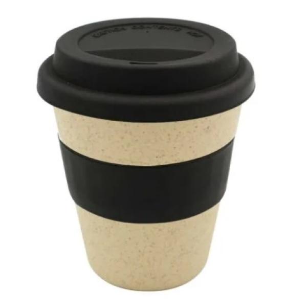 Wheat Straw Cups with silicone lids