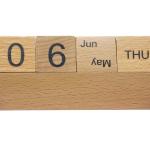 Bamboo Desk Calendar