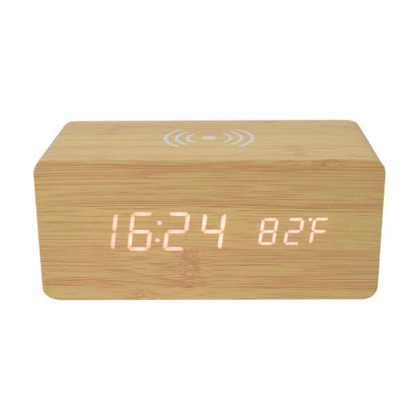 Digital Clock with Wireless Charging