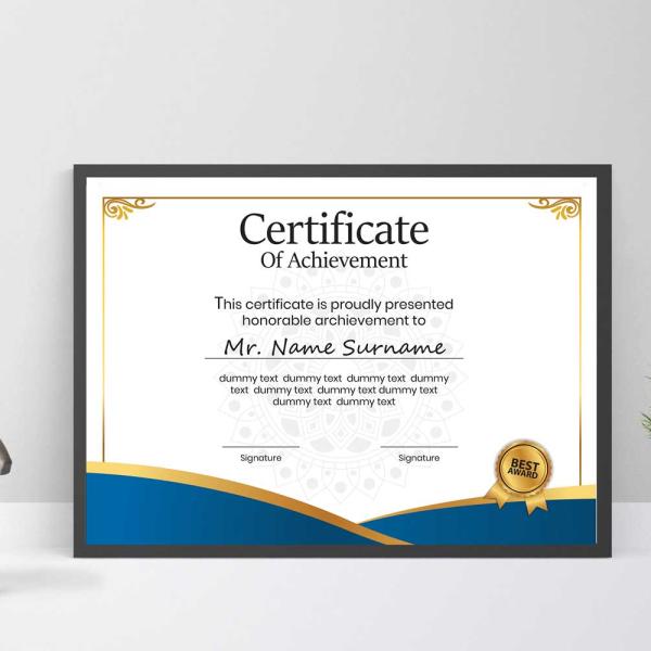 Certificate Frames