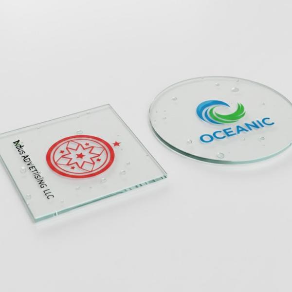 Bespoke Glass Coasters: Round & Square