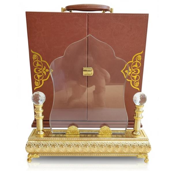 Luxury Crystal Glass Award with Premium Gold Base