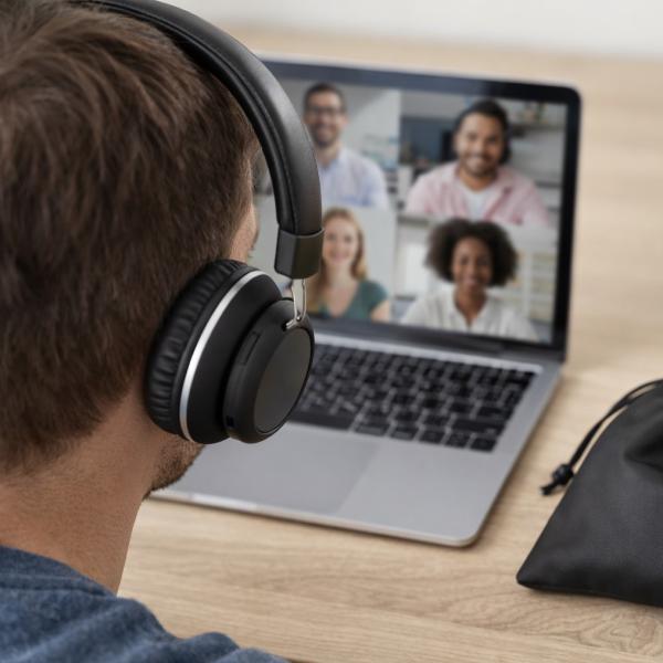 Bluetooth Headphones with Pouch