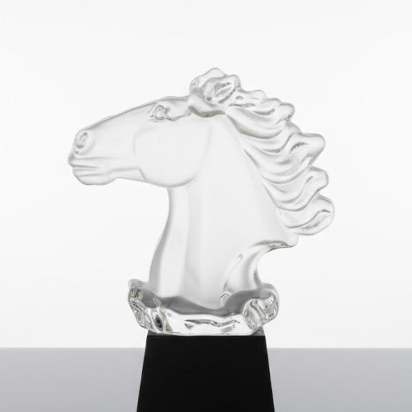 Crystal Award Horse Shape
