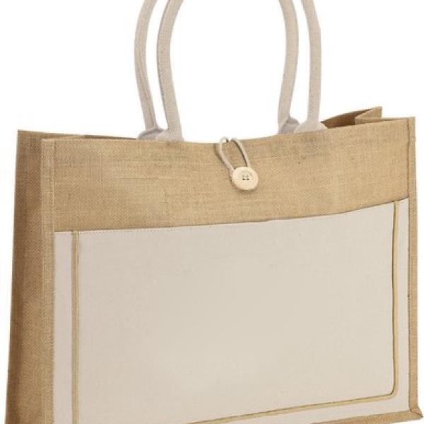 Jute Canvas Bag Print