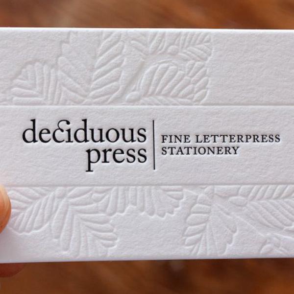Embossing/Debossing Business Cards