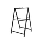 A Board Black Metal, 60x90cm, Top Insert