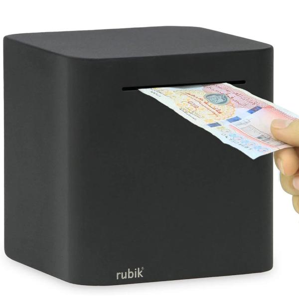 Metal Piggy Bank for Adults, Stainless Steel Savings Money Bank