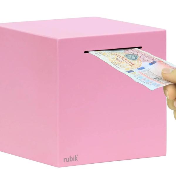 Metal Piggy Bank for Adults, Stainless Steel Savings Money Bank