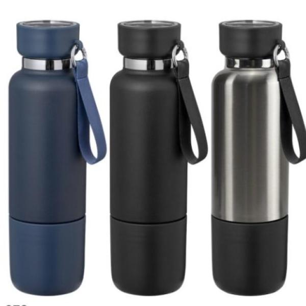Multi-function SS Bottles, Double Wall, Base Cup, Lanyard