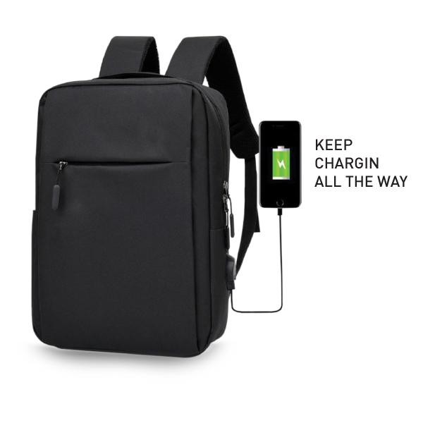 Black Multifuntional Business Backpack