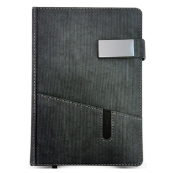 Executive Magnetic Buckle Notebook with Pocket