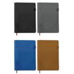 Executive Thermo-PU Notebook with Geometric Stitching