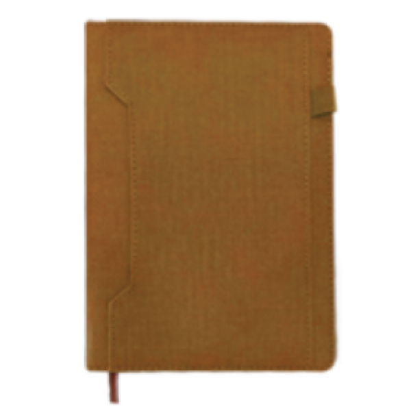 Executive Thermo-PU Notebook with Geometric Stitching