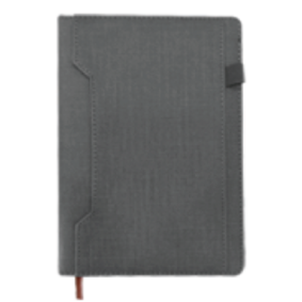 Executive Thermo-PU Notebook with Geometric Stitching