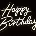 Happy Birthday Neon Sign