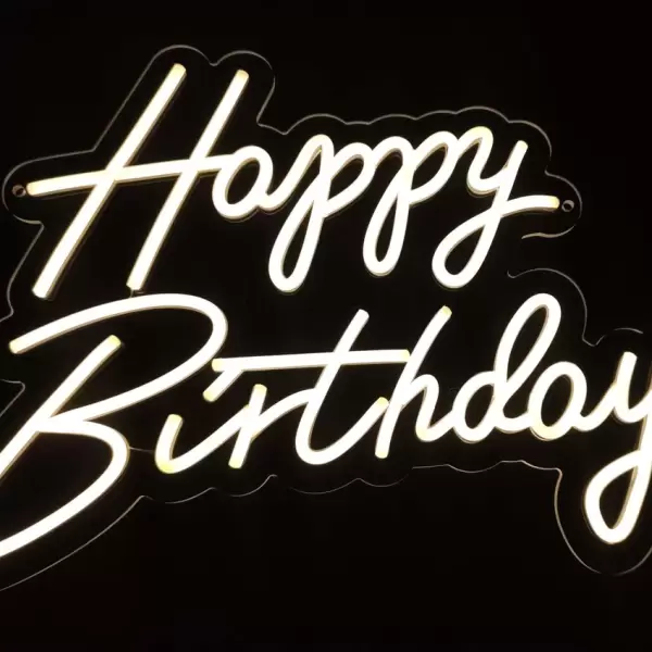 Happy Birthday Neon Sign