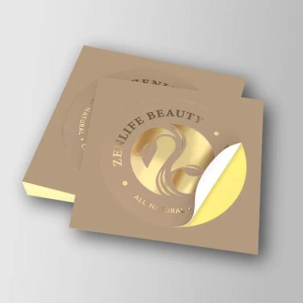 Gold Foil Paper Sticker