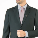 Gold Round Metal Badges with Magnet Attachment