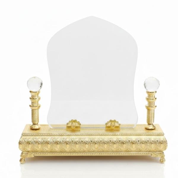 Royal Crystal Glass Award with Premium Gold Base