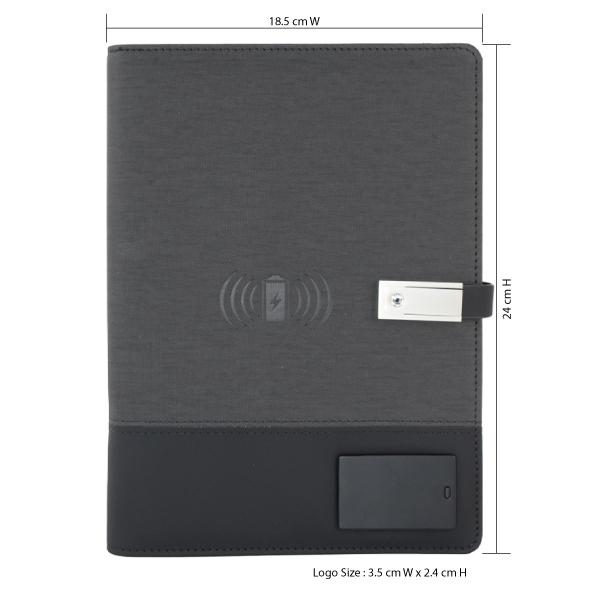 Hi-Tech Portfolio with wireless charging